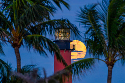 A Lunar Lighthouse Moment