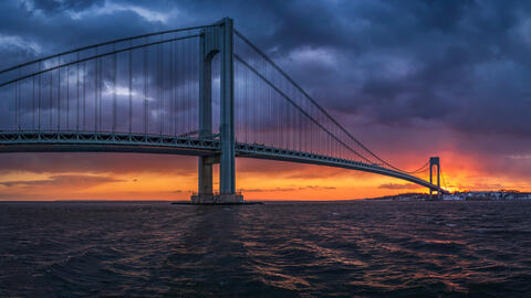 Staten's Sunset Silhouette