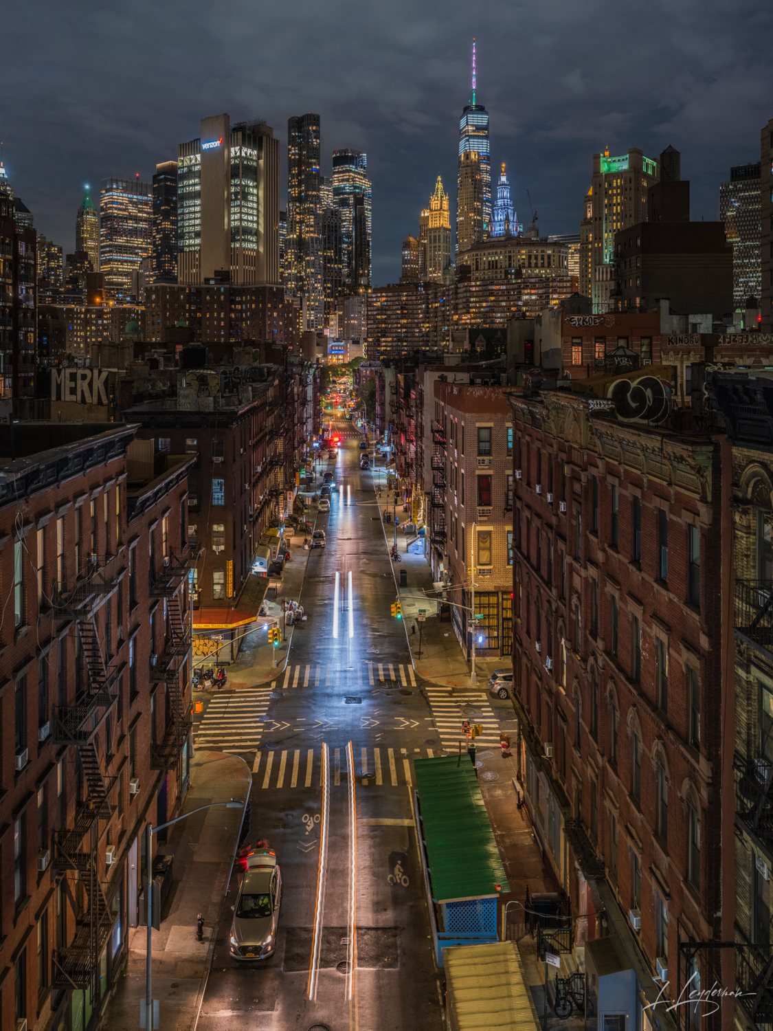 NYC, New York City, Nighttime, Vertical, Cityscape
